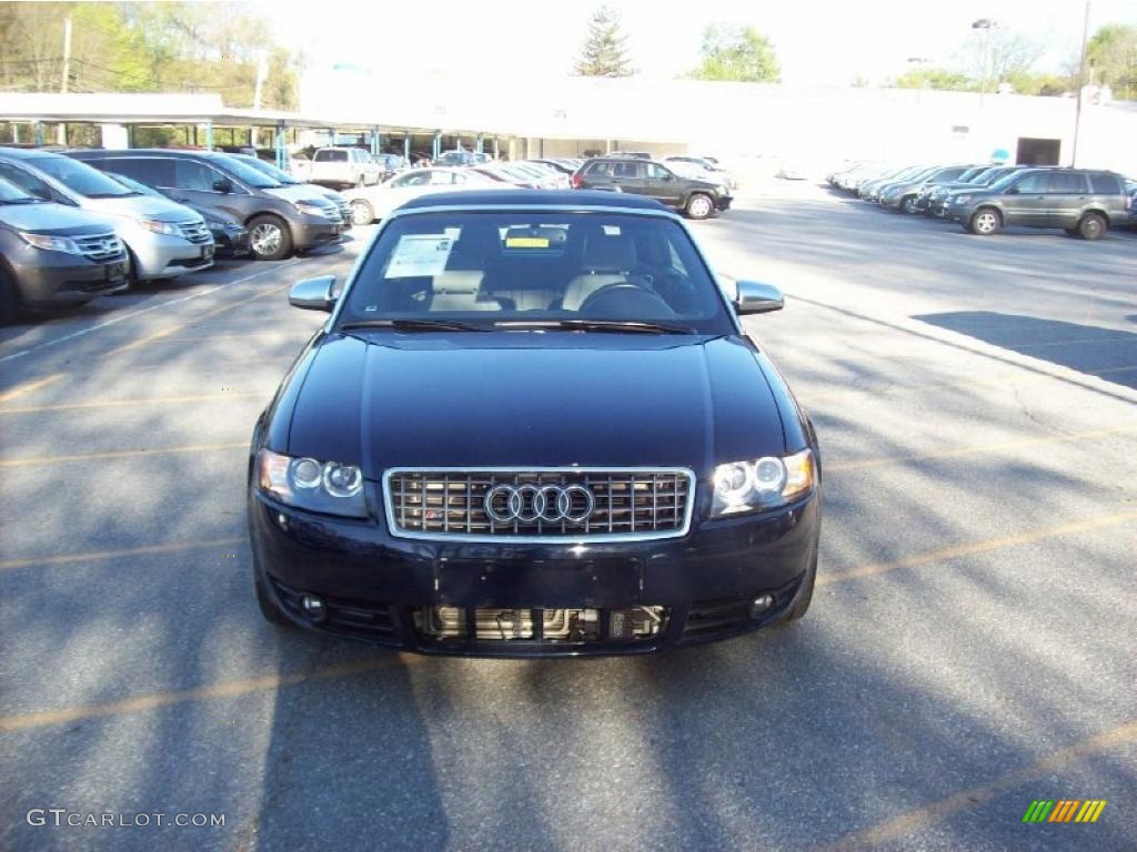 2004 S4 4.2 quattro Cabriolet - Moro Blue Pearl Effect / Silver photo #3