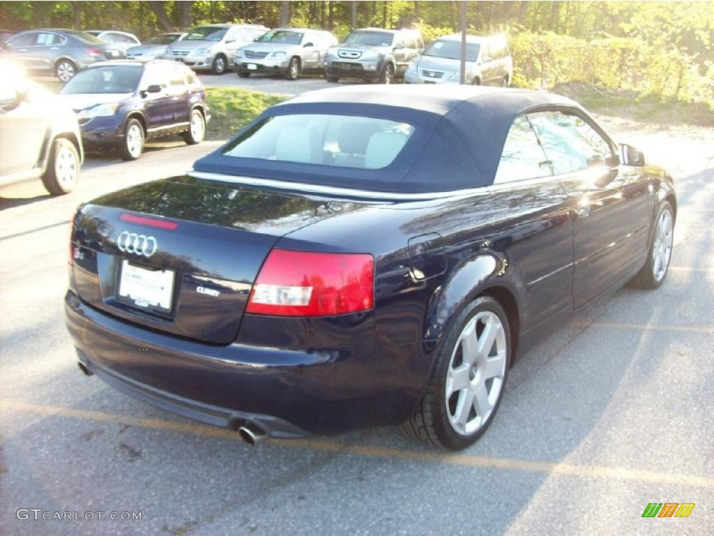 2004 S4 4.2 quattro Cabriolet - Moro Blue Pearl Effect / Silver photo #22