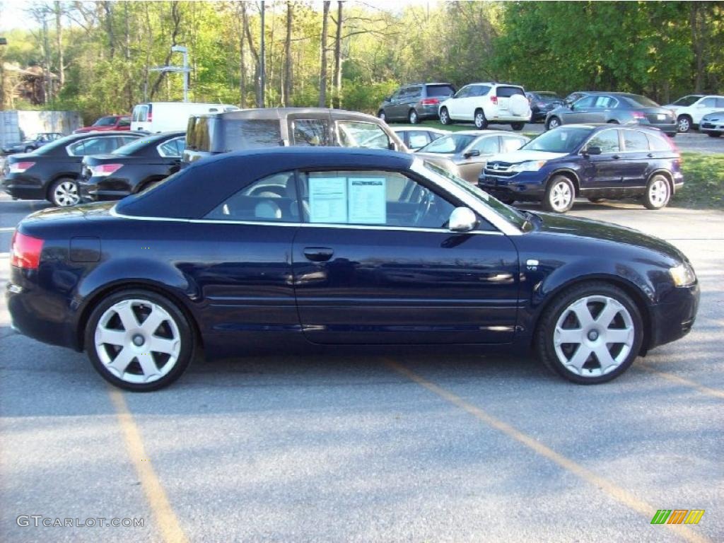 2004 S4 4.2 quattro Cabriolet - Moro Blue Pearl Effect / Silver photo #23