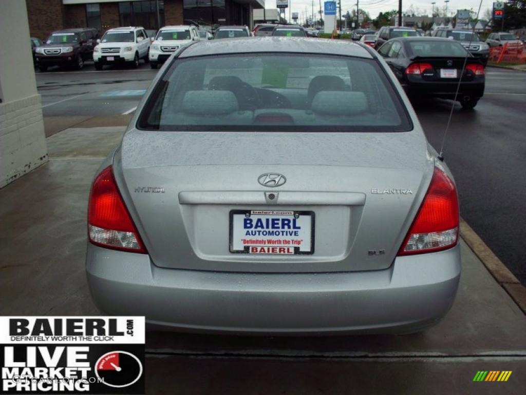 2002 Elantra GLS Sedan - Silver Pewter / Gray photo #5
