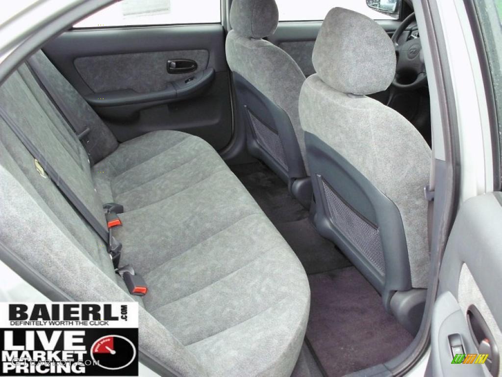2002 Elantra GLS Sedan - Silver Pewter / Gray photo #15