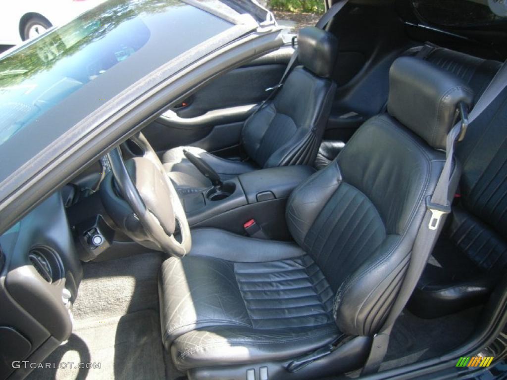 Ebony Black Interior 2002 Pontiac Firebird Trans Am WS-6 Coupe Photo #48931573