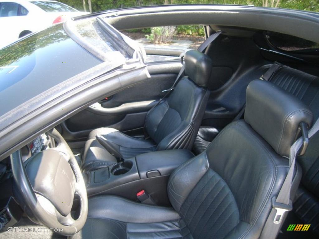 Ebony Black Interior 2002 Pontiac Firebird Trans Am WS-6 Coupe Photo #48931618