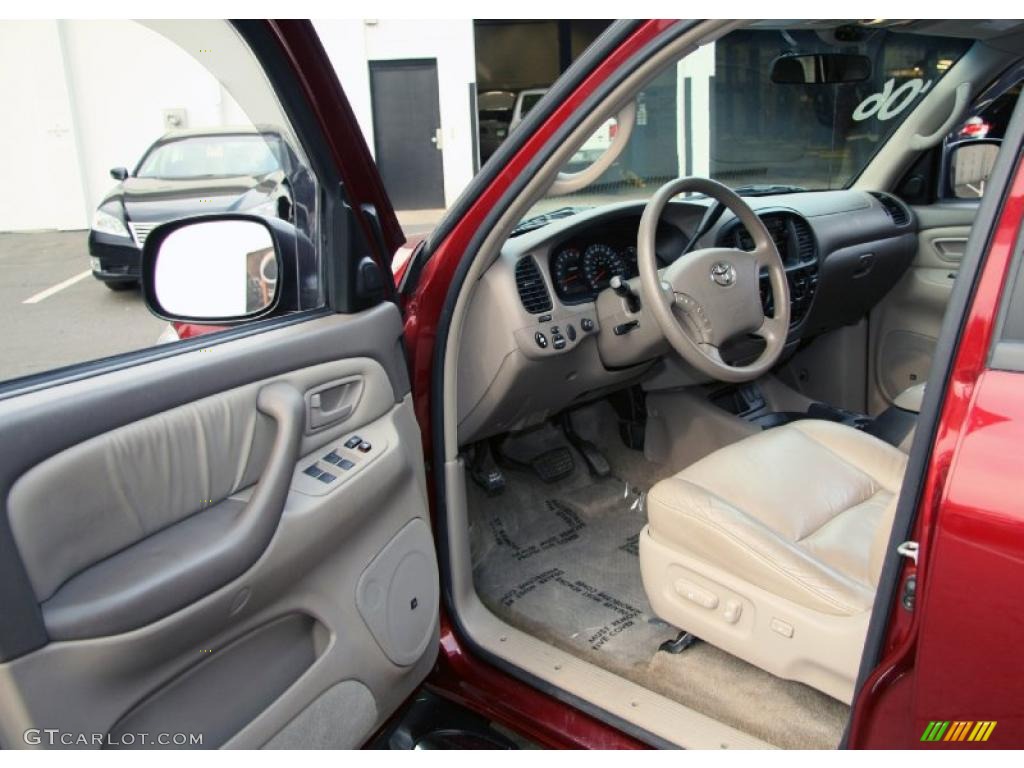 2006 Tundra Limited Double Cab - Salsa Red Pearl / Taupe photo #10
