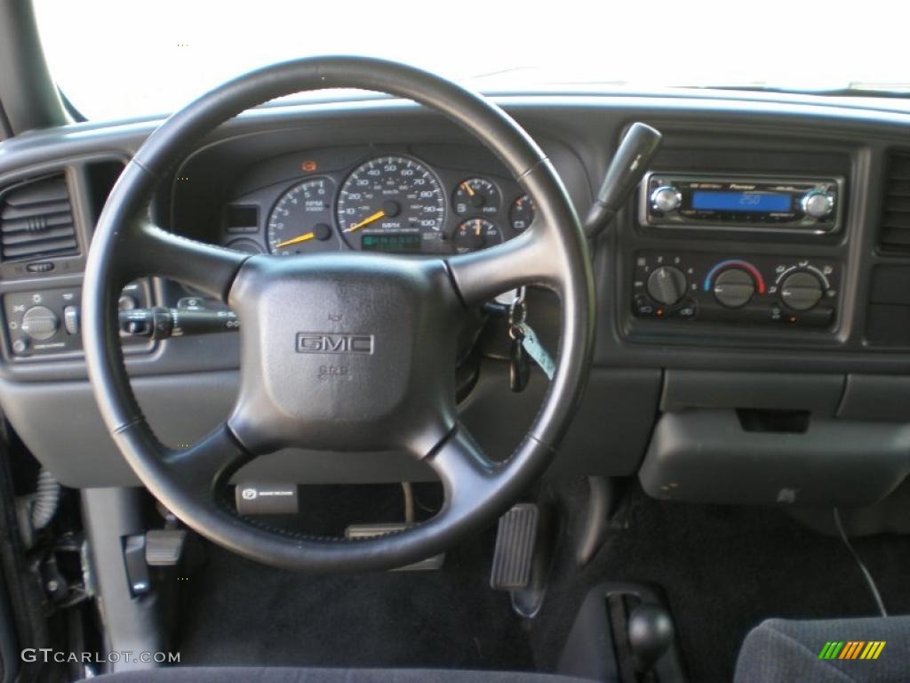 2000 GMC Sierra 1500 SLE Extended Cab 4x4 Graphite Dashboard Photo #48935278
