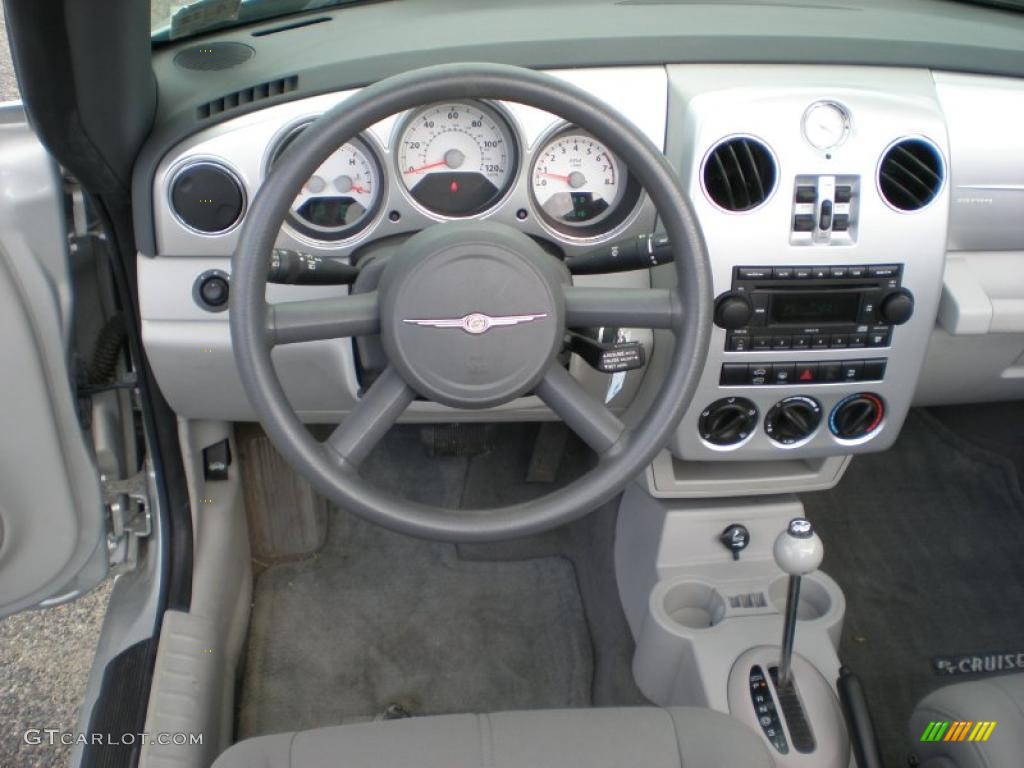 2008 Chrysler PT Cruiser Touring Convertible Pastel Slate Gray Dashboard Photo #48935779
