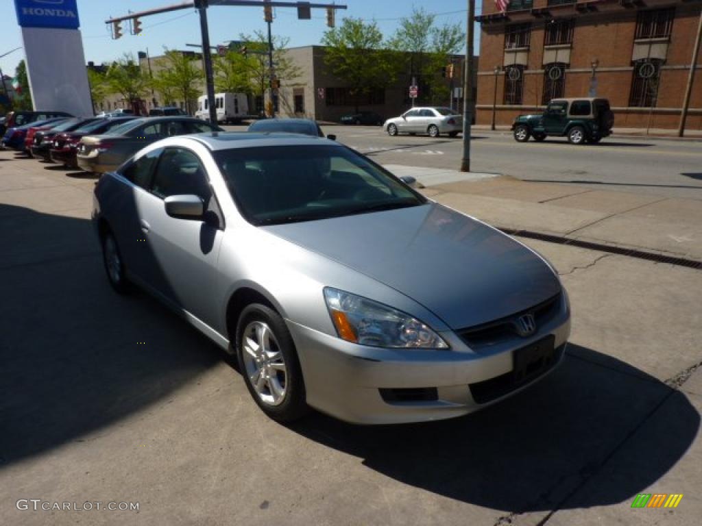 2007 Accord EX Coupe - Alabaster Silver Metallic / Gray photo #6