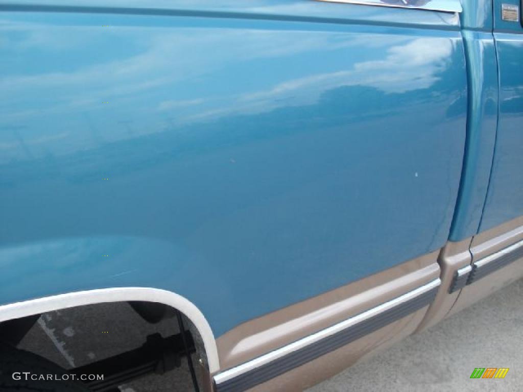 Laguna Green Metallic 1997 Chevrolet C/K C1500 Extended Cab Exterior Photo #48937060