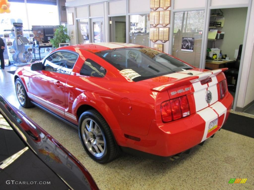 2007 Mustang Shelby GT500 Coupe - Torch Red / Black/Red photo #5
