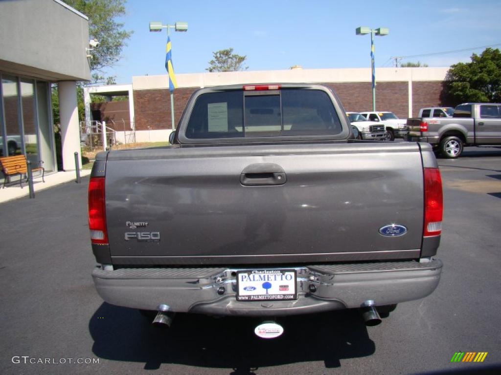 2002 F150 XLT Regular Cab - Dark Shadow Grey Metallic / Medium Graphite photo #7