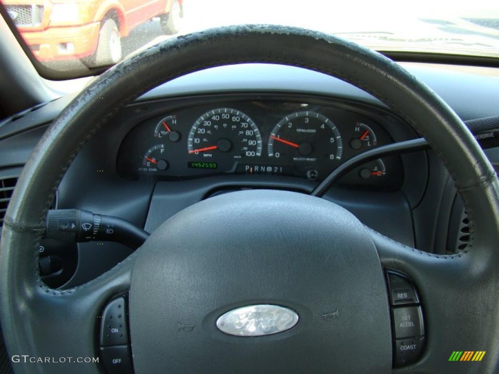 2002 F150 XLT Regular Cab - Dark Shadow Grey Metallic / Medium Graphite photo #18