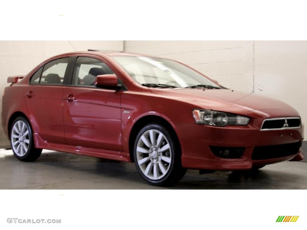 Rally Red Pearl Mitsubishi Lancer