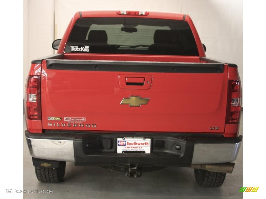 2009 Silverado 1500 LTZ Crew Cab 4x4 - Victory Red / Ebony photo #5