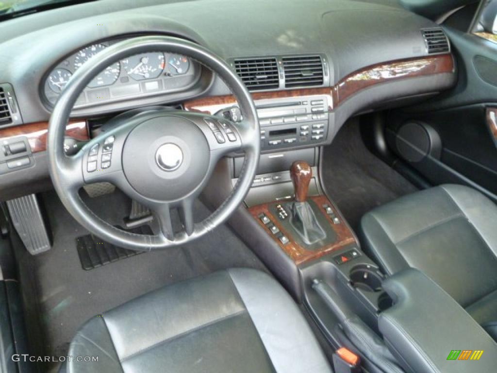 2004 3 Series 325i Convertible - Jet Black / Black photo #7