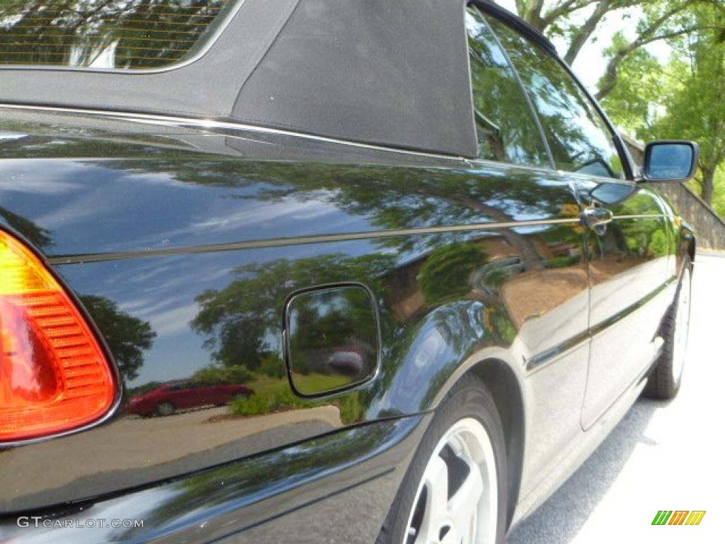 2004 3 Series 325i Convertible - Jet Black / Black photo #13