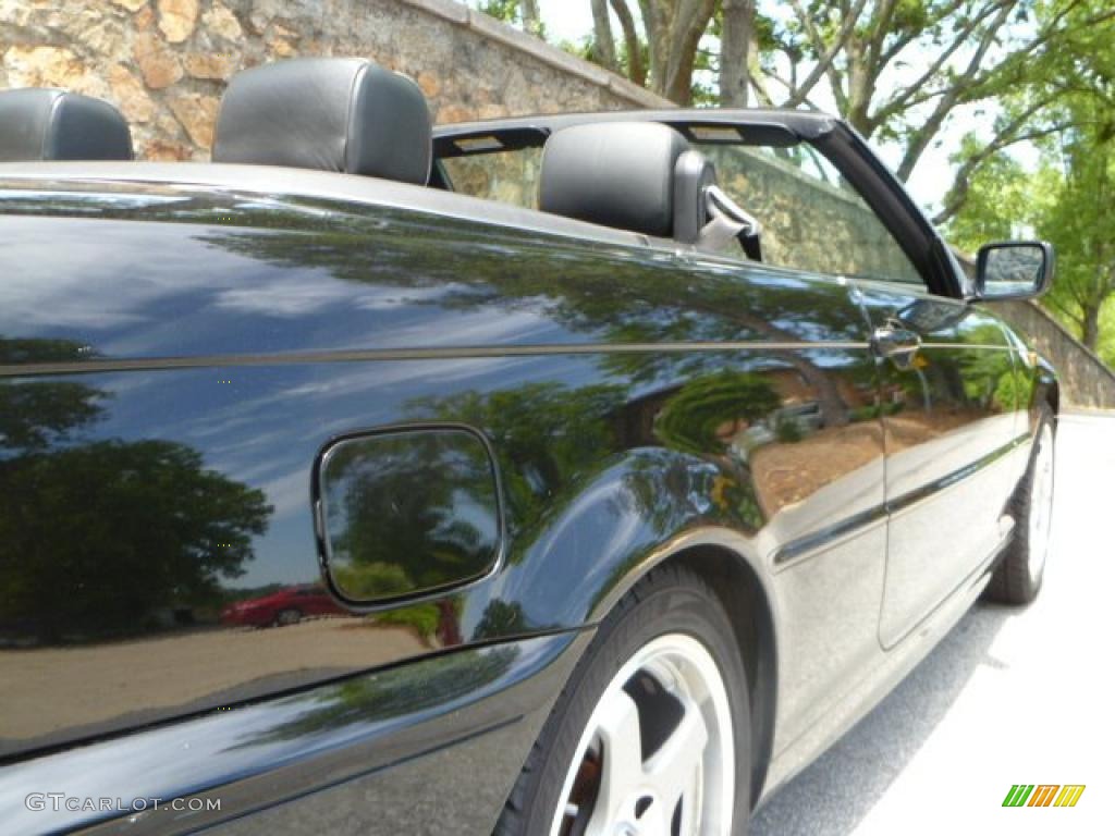 2004 3 Series 325i Convertible - Jet Black / Black photo #15