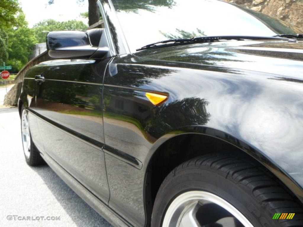 2004 3 Series 325i Convertible - Jet Black / Black photo #16