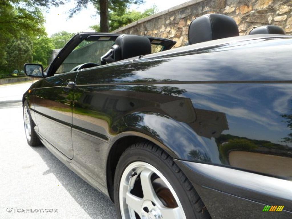 2004 3 Series 325i Convertible - Jet Black / Black photo #19