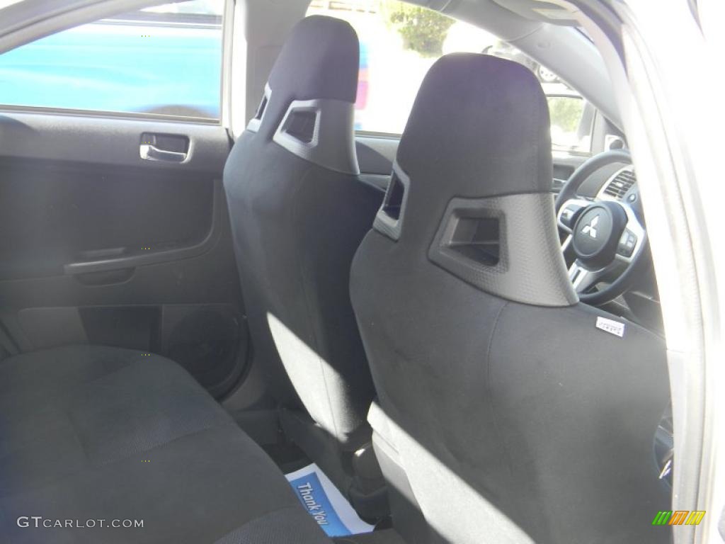 Black Interior 2008 Mitsubishi Lancer Evolution GSR Photo #48943429