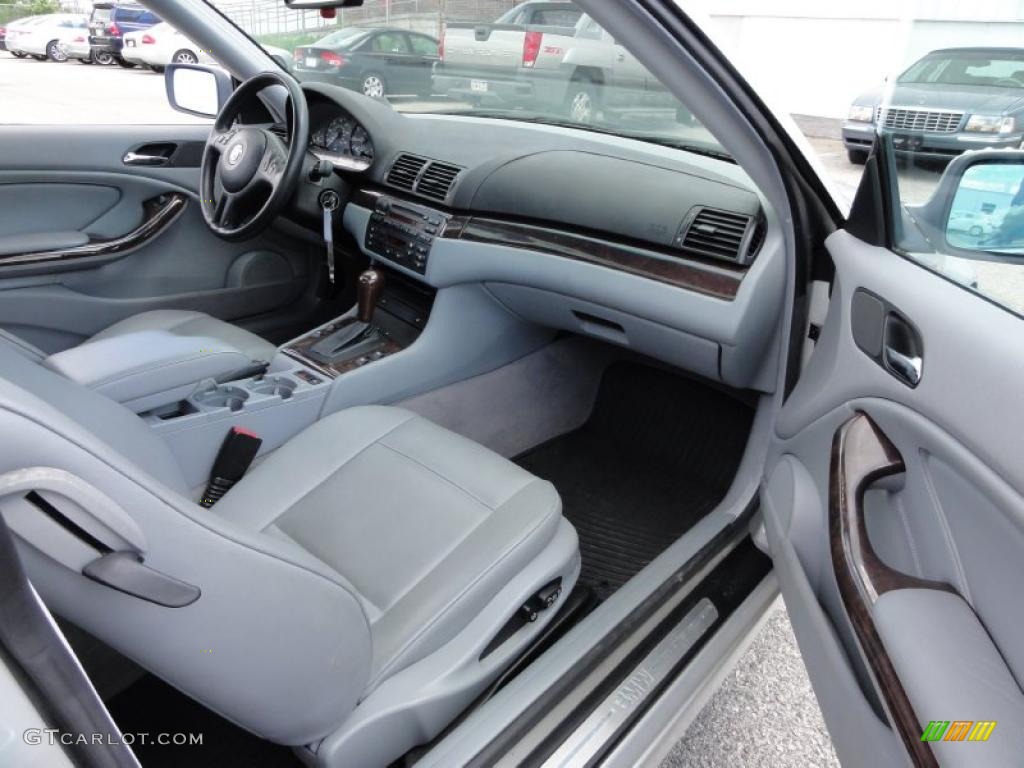 2004 3 Series 325i Coupe - Titanium Silver Metallic / Grey photo #17