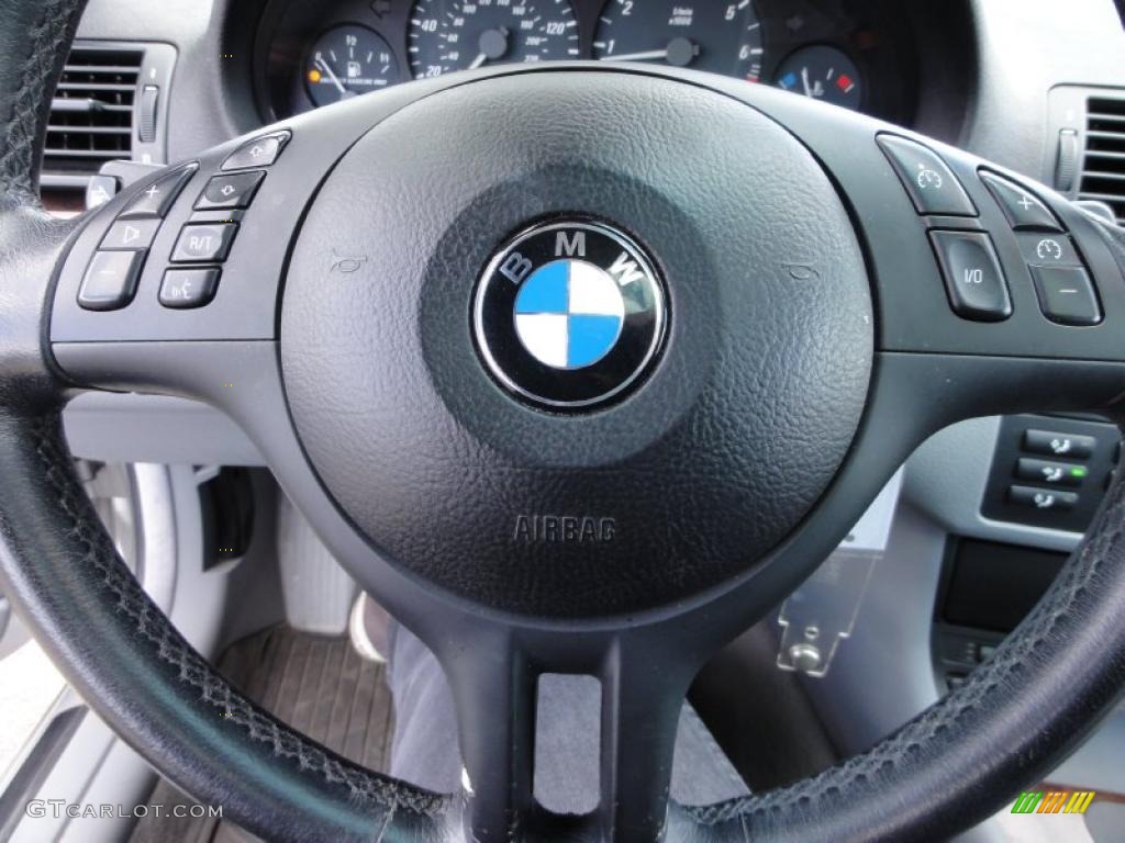 2004 3 Series 325i Coupe - Titanium Silver Metallic / Grey photo #46