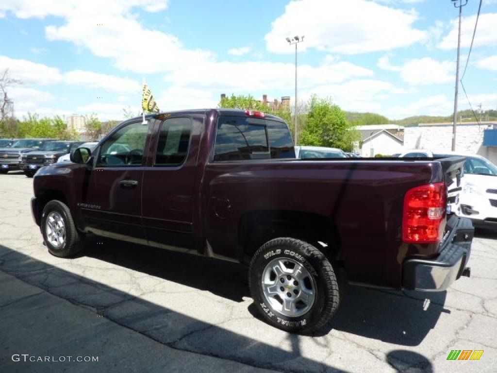 Dark Cherry Metallic 2008 Chevrolet Silverado 1500 LT Extended Cab Exterior Photo #48944520