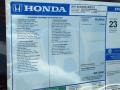 2011 Honda Accord LX Sedan Window Sticker