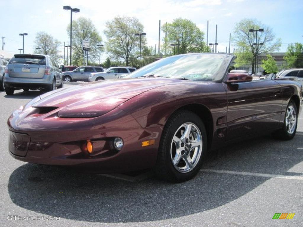 2000 Firebird Convertible - Maple Red Metallic / Taupe photo #4