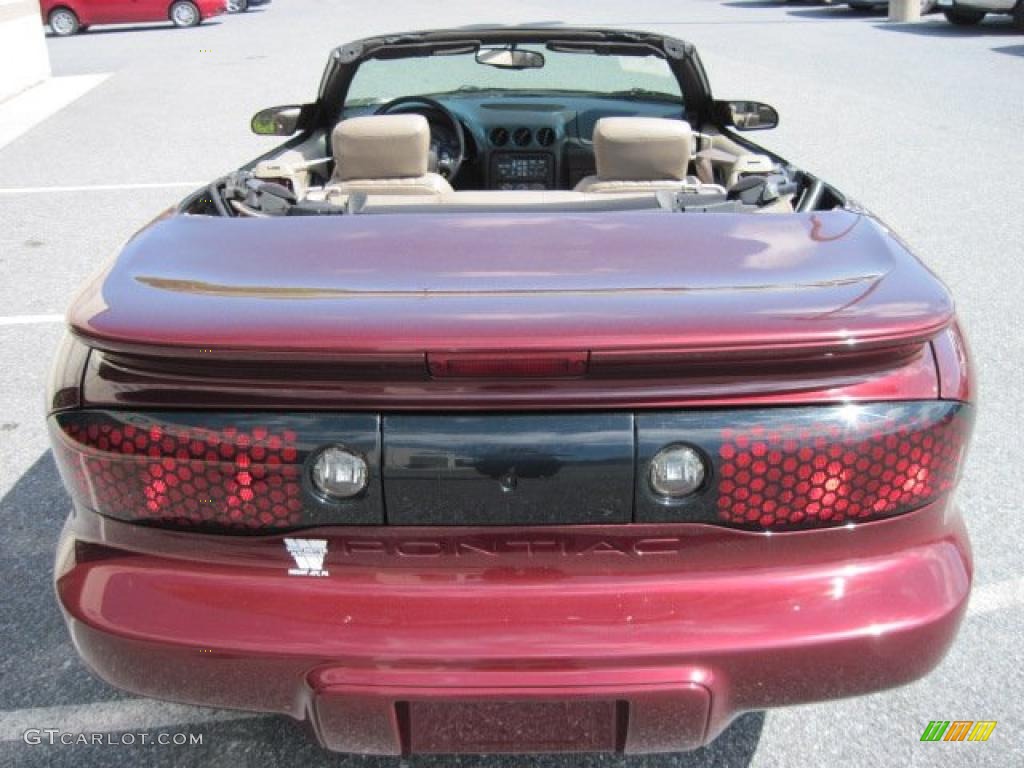 2000 Firebird Convertible - Maple Red Metallic / Taupe photo #9