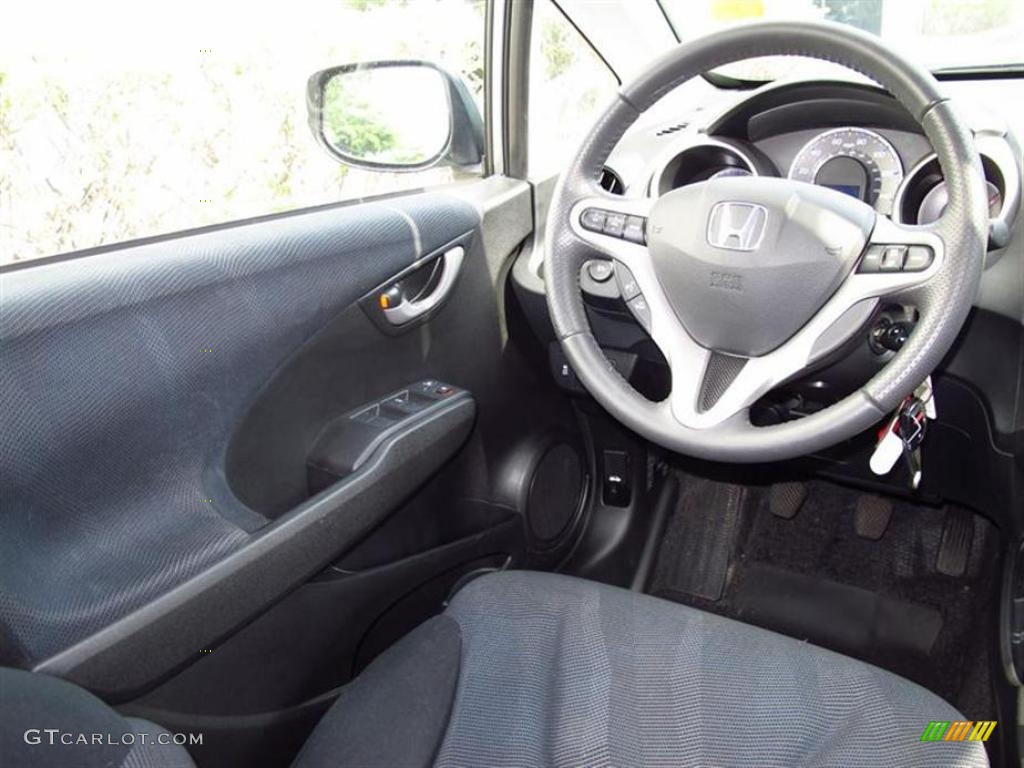 2009 Honda Fit Sport Sport Black Steering Wheel Photo #48946744