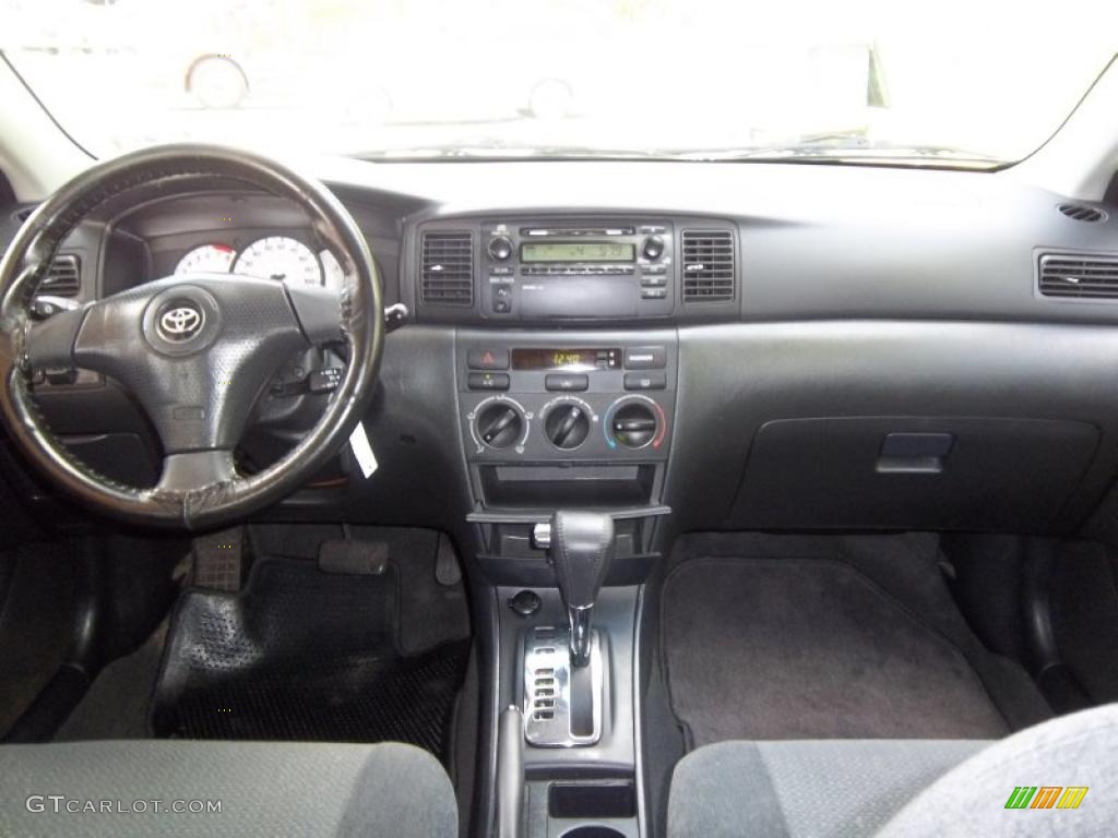 2004 Toyota Corolla S Black Dashboard Photo #48946782