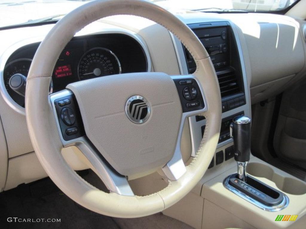 2006 Mercury Mountaineer Premier AWD Camel Steering Wheel Photo #48946870