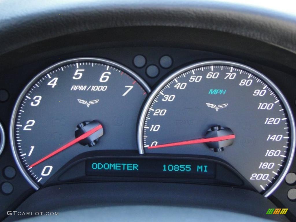 2009 Chevrolet Corvette Convertible Gauges Photo #48947485