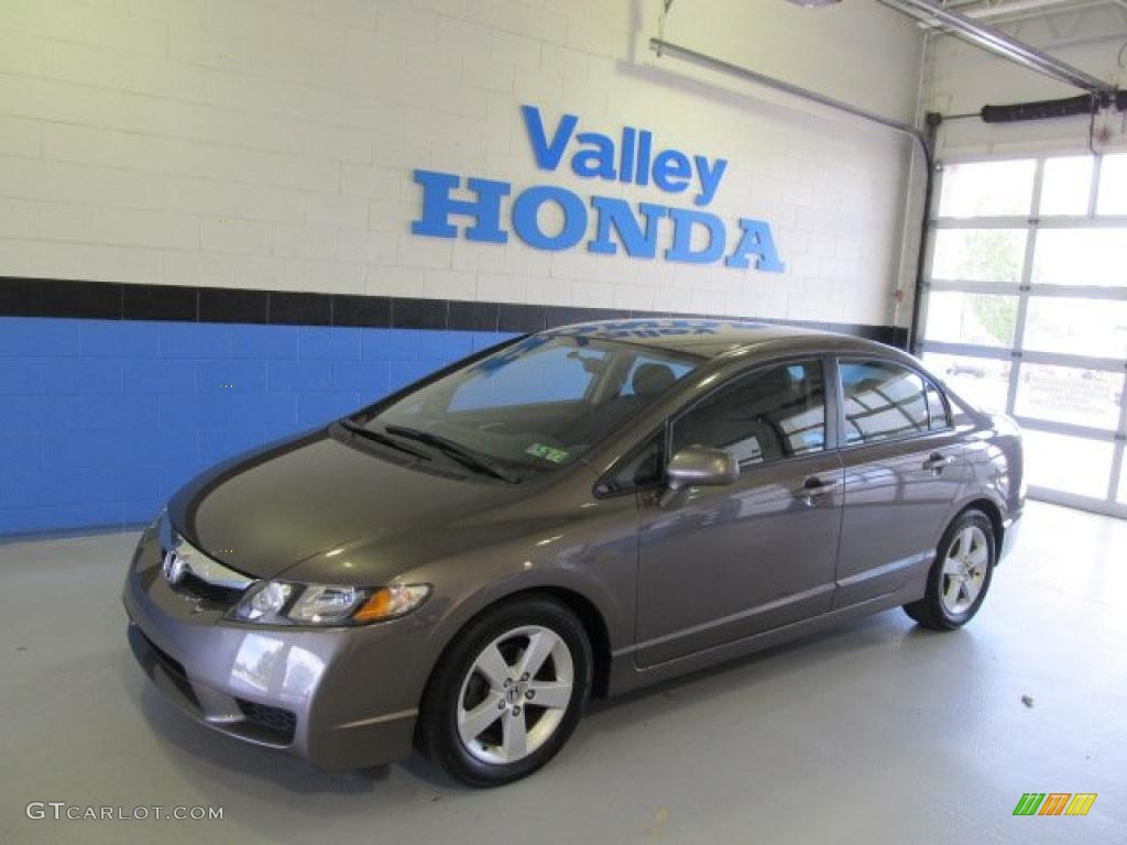 2009 Civic LX-S Sedan - Urban Titanium Metallic / Black photo #1