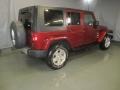 2008 Red Rock Crystal Pearl Jeep Wrangler Unlimited Sahara 4x4  photo #10