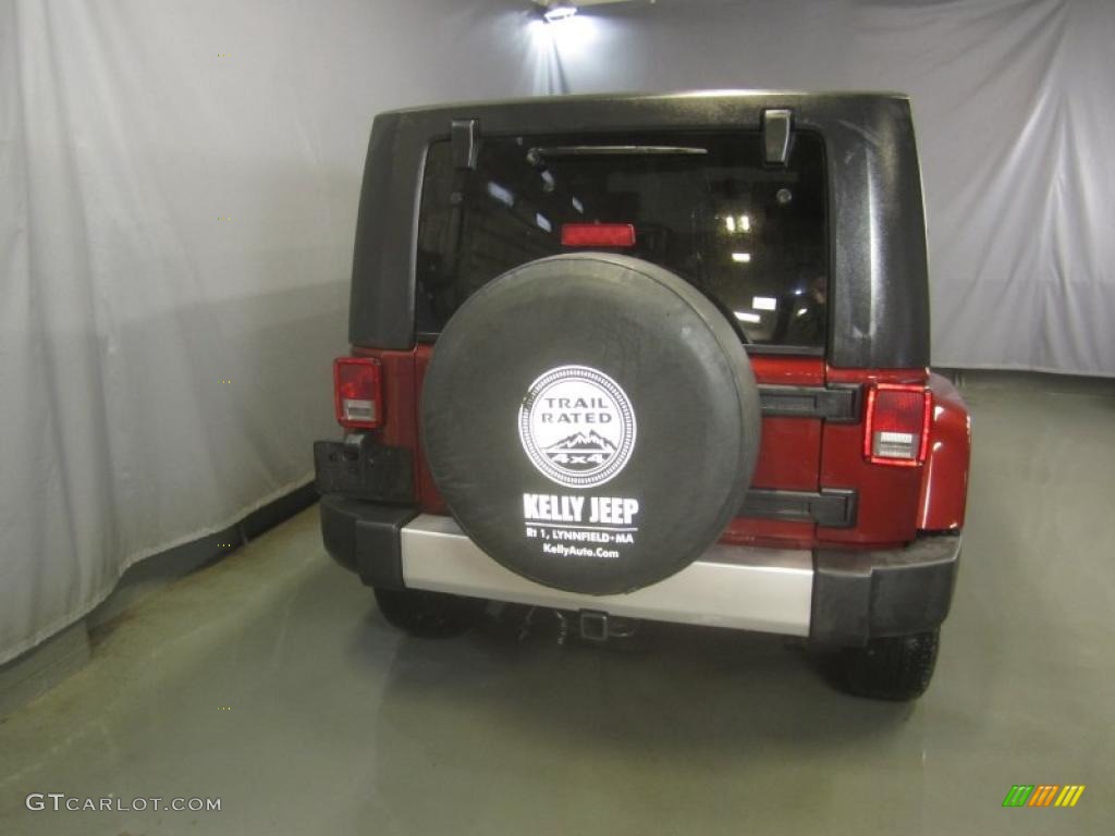 2008 Wrangler Unlimited Sahara 4x4 - Red Rock Crystal Pearl / Dark Slate Gray/Med Slate Gray photo #11
