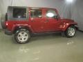 2008 Red Rock Crystal Pearl Jeep Wrangler Unlimited Sahara 4x4  photo #12