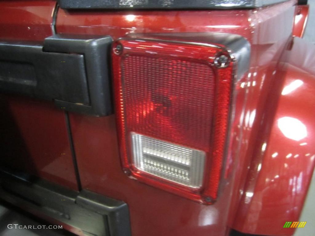 2008 Wrangler Unlimited Sahara 4x4 - Red Rock Crystal Pearl / Dark Slate Gray/Med Slate Gray photo #13