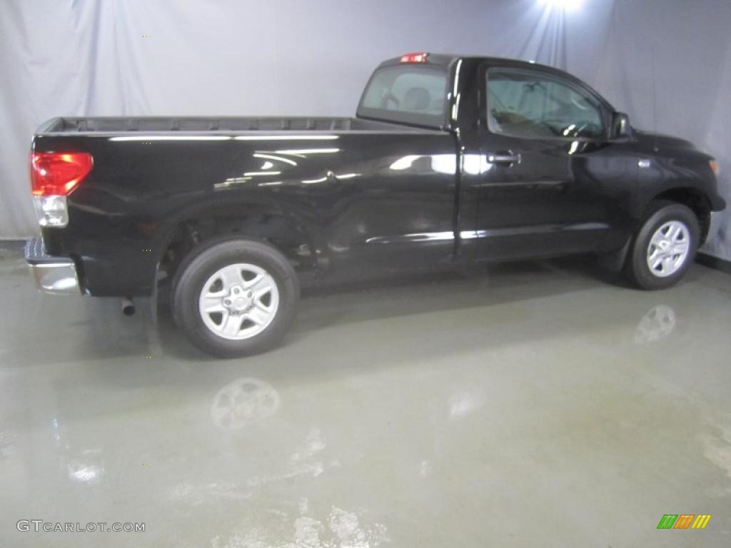 2008 Tundra Regular Cab 4x4 - Black / Graphite Gray photo #11