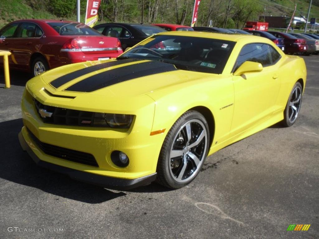 Rally Yellow 2010 Chevrolet Camaro SS/RS Coupe Exterior Photo #48950395
