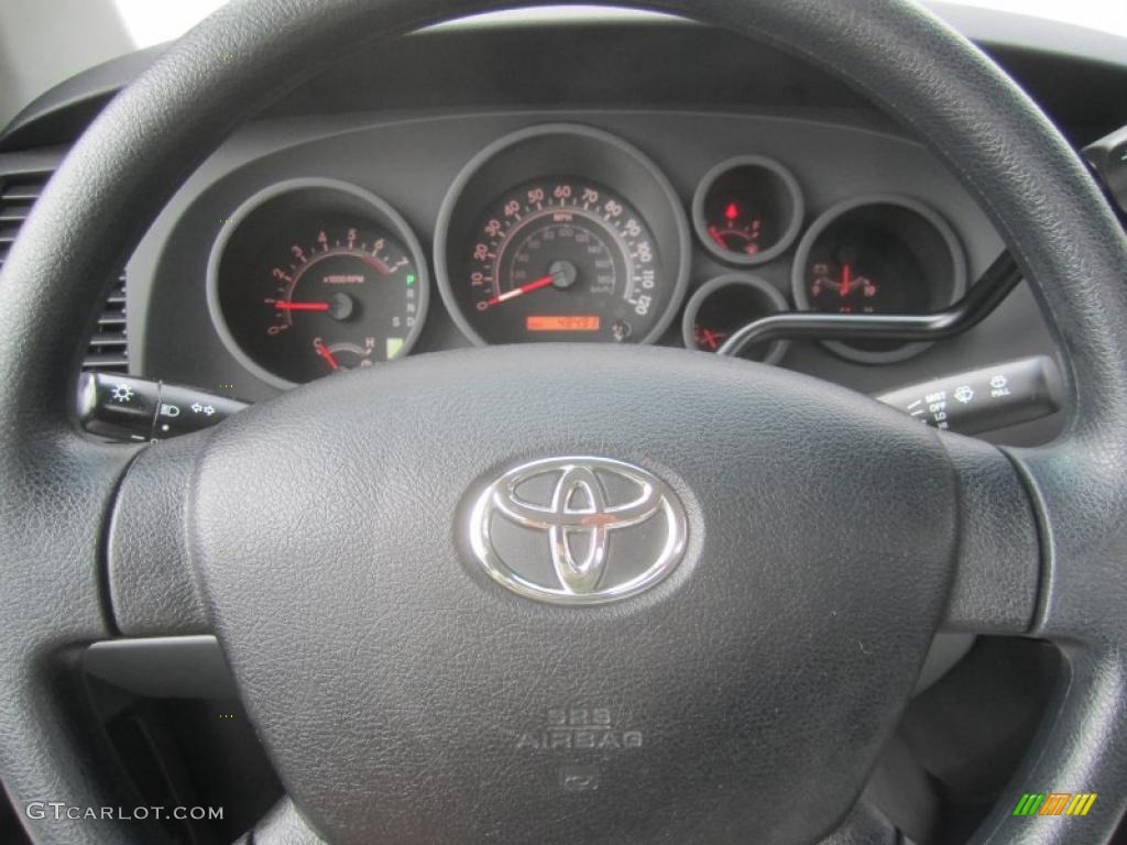 2008 Tundra Regular Cab 4x4 - Black / Graphite Gray photo #22