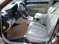 Warm Ivory 2011 Subaru Outback 2.5i Premium Wagon Interior Color