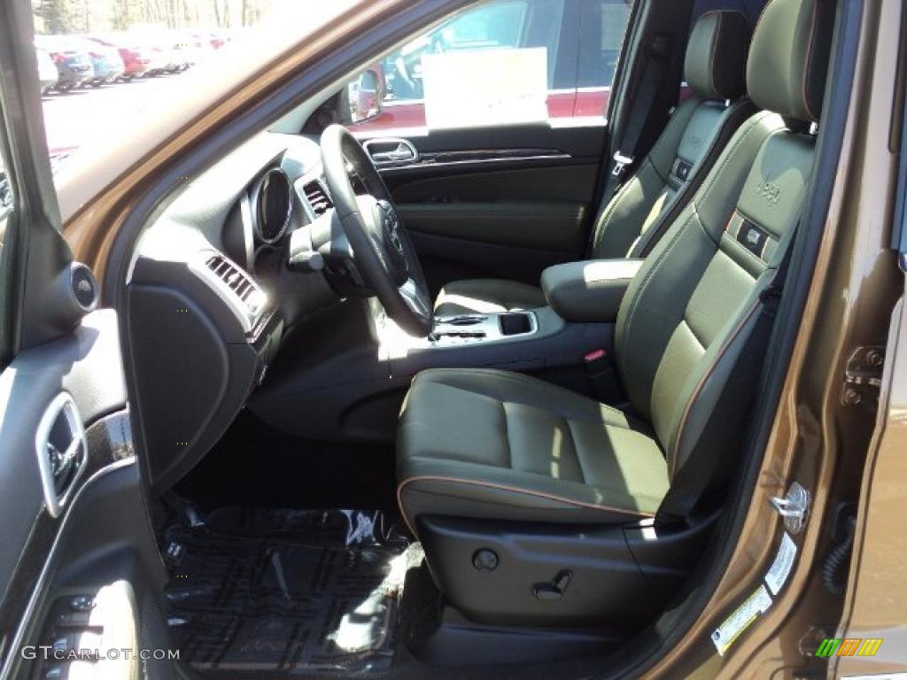 Black/Dark Olive Interior 2011 Jeep Grand Cherokee Laredo X 70th Anniversary 4x4 Photo #48954115