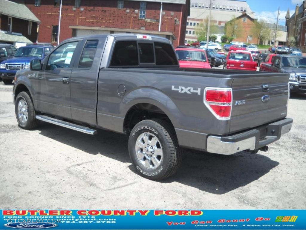 2011 F150 XLT SuperCab 4x4 - Sterling Grey Metallic / Steel Gray photo #5