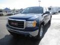 2011 Midnight Blue Metallic GMC Sierra 1500 SLE Crew Cab 4x4  photo #3