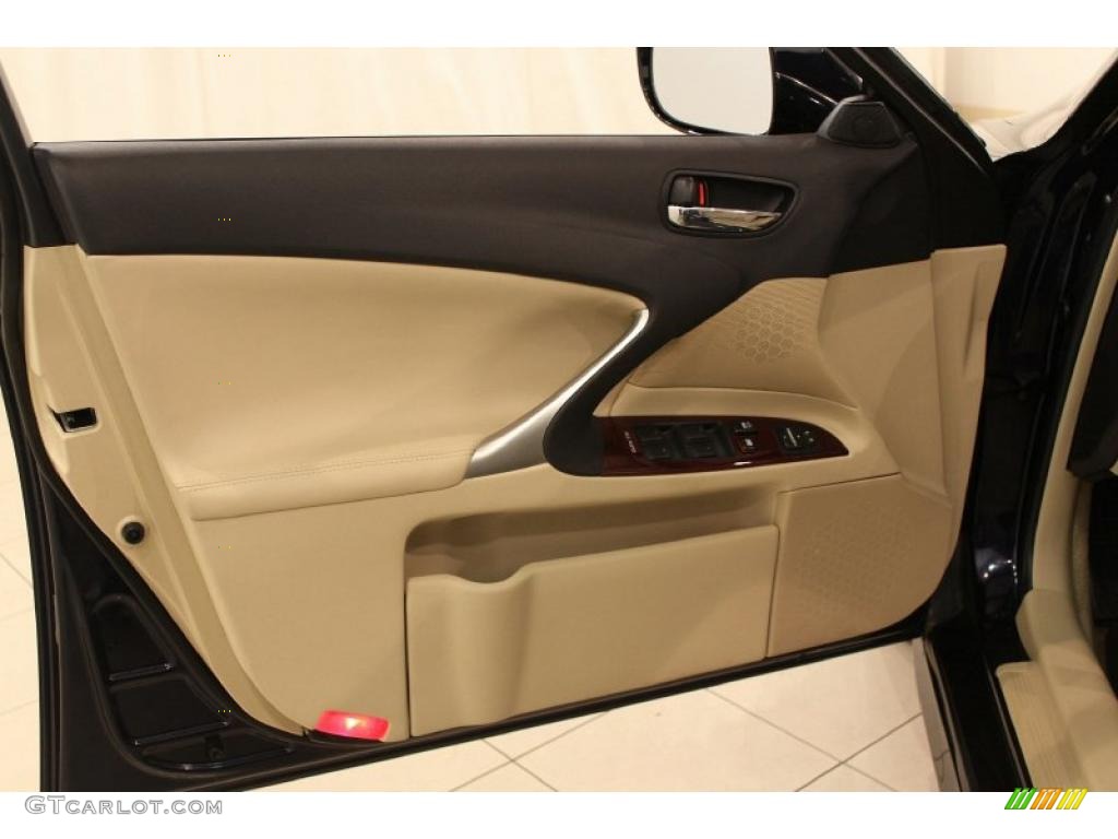 2007 IS 250 AWD - Black Sapphire Pearl / Cashmere photo #5