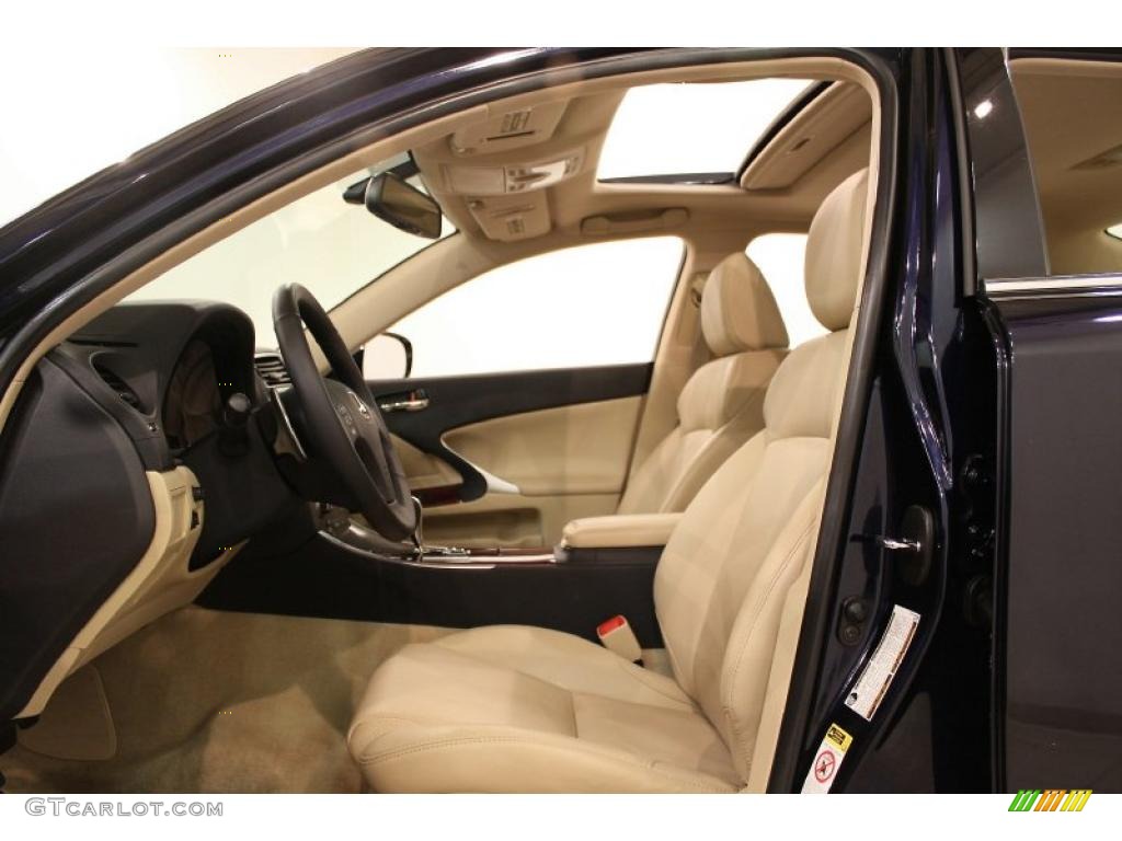 2007 IS 250 AWD - Black Sapphire Pearl / Cashmere photo #7