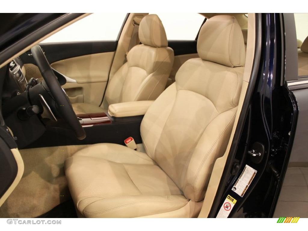 2007 IS 250 AWD - Black Sapphire Pearl / Cashmere photo #8