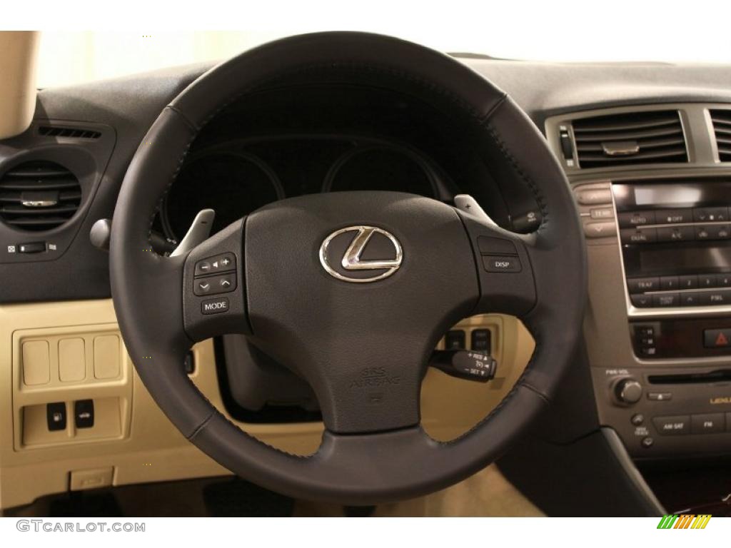 2007 IS 250 AWD - Black Sapphire Pearl / Cashmere photo #10