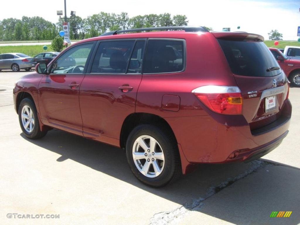 2009 Highlander  - Salsa Red Pearl / Ash photo #5